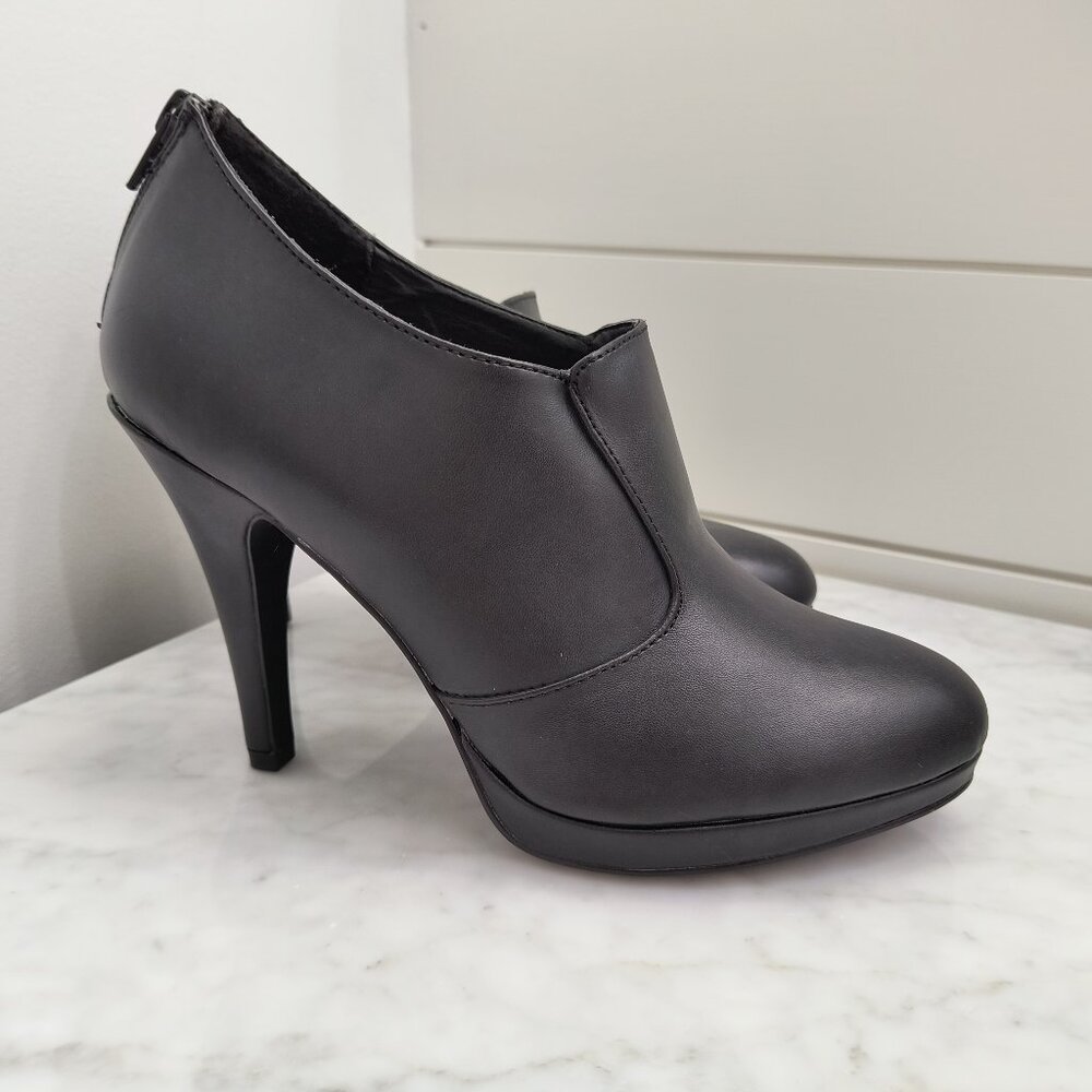 NEW - Vintage Apt. 9 Black High-Heel Booties w/4.25 inch Heels - Women's 8.5